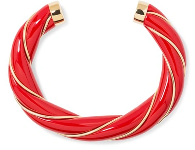 Aurelie Bidermann Diana Bangle Bracelet In Red