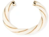 Aurelie Bidermann Diana Gold-plated Twisted Cuff In White