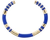 Aurelie Bidermann Positano Two-tone Bangle In Navy