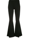 ROSETTA GETTY PINTUCK FLARED TROUSERS