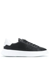 Philippe Model Temple Veau Low-top Sneakers In Black