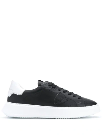 Philippe Model Temple Veau Low-top Sneakers In Black