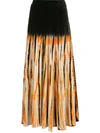 PROENZA SCHOULER TIE-DYE VELVET SKIRT