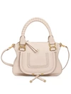 Chloé Small Marcie Leather Satchel In Softy Pink