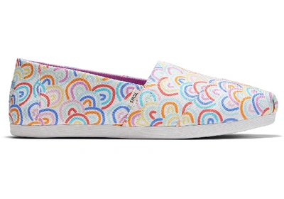 Toms Rainbow Fields Print Cloudbound Women's Classics Slip-on Shoes In Multi