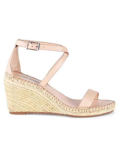Saks Fifth Avenue Nahla Strappy Wedge Espadrilles In Nude