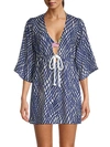 MILLY AVA PRINTED SILK-BLEND COVERUP,0400012853615