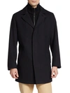 Cole Haan Men's Solid Wool-blend Coat In Castle Rock