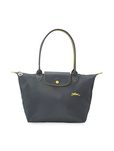 Longchamp Small Le Pliage Neo Tote In Gunmetal