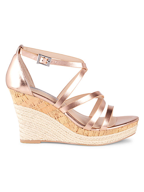 rose gold espadrille platform sandals