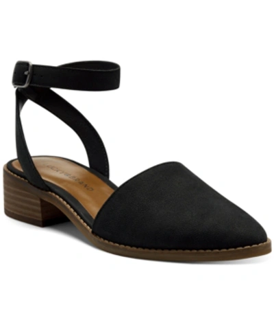 Lucky Brand Women's Linore Two-piece Flats Women's Shoes In Black