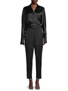 EQUIPMENT CARLENS SATIN & WOOL JUMPSUIT,0400012881348