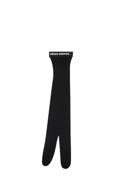 Heron Preston Logo Tights In Nero