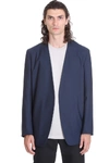 MAISON MARGIELA BLAZER IN BLUE WOOL,11458952