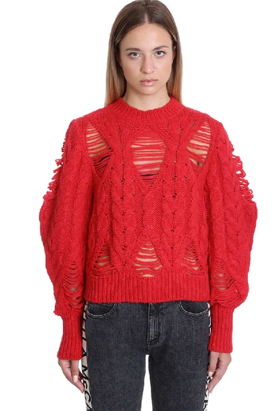 Stella Mccartney Knitwear In Red Wool