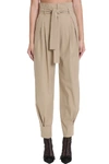 RED VALENTINO trousers IN BEIGE COTTON,11458900
