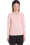 RED VALENTINO KNITWEAR IN ROSE-PINK WOOL,11458884