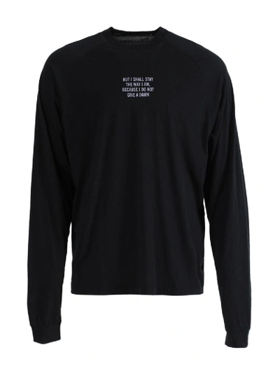 Haider Ackermann 'the Way I Am' Long Sleeve Top In Black