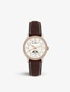 BLANCPAIN 6106298755A 18CT ROSE-GOLD, DIAMOND AND LEATHER WATCH,757-10001-6106298755A
