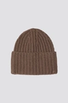 Filippa K Corinne Hat In Dark Taupe Melange