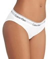 Calvin Klein Modern Cotton Stretch Cotton-blend Jersey Thong In White