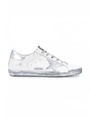 GOLDEN GOOSE WHITE LEATHER SUPERSTAR SNEAKERS,GWF00101/F000314/80185