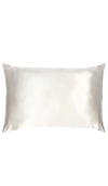 Slip Queen/standard Pure Silk Pillowcase In White