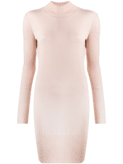 Wolford Montana Long-sleeve Dress In Pink