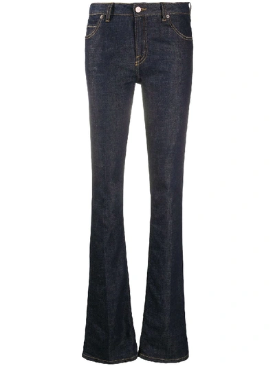 Victoria Victoria Beckham Mid-rise Flared Jeans In Blue