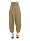 Givenchy High-waisted Military Trousers In Marrone