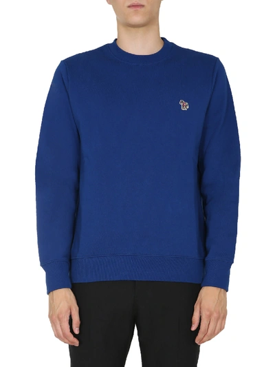 Ps By Paul Smith Round Neck Sweatshirt In Blu