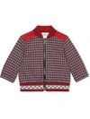 GUCCI BABY HOUNDSTOOTH COTTON JACKET