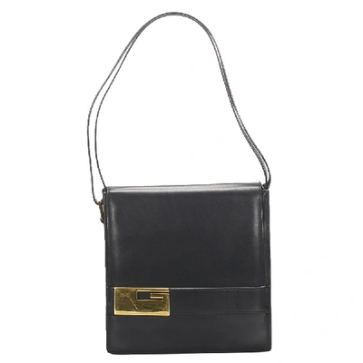 Pre-owned Gucci Black Leather Shoulder Bag