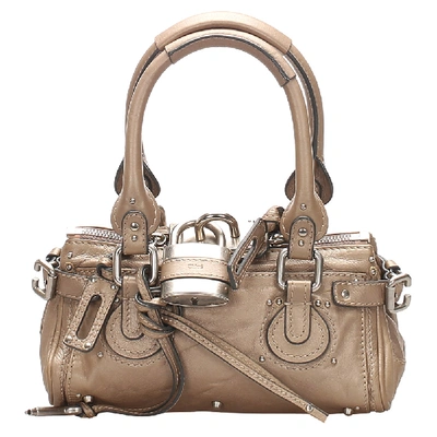 Pre-owned Chloé Brown Paddington Leather Satchel Bag