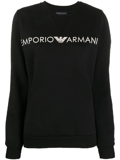 Emporio Armani Sweatshirt With Logo In Black