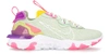 Nike React Vision Sneakers In Pistachio Frost White Purple