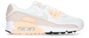 Nike 'air Max 90' Sneaker In White Platinum Barely Rose