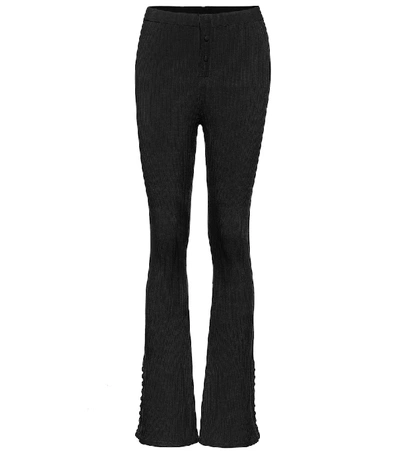 Live The Process Super Flare High-waisted Flared Trousers In Black A1