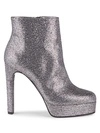 CASADEI METALLIC PLATFORM BOOTIES,0400012834720