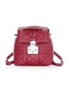 FURLA MINI FORTUNA QUILTED LEATHER BACKPACK,0400012889856