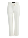 PROENZA SCHOULER WHITE BELTED TUXEDO PANTS,R2036003 AW100
