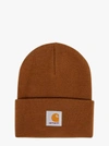 Carhartt Logo-patch Beanie In Brown