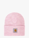 Carhartt Turn-up Logo Beanie In Pink