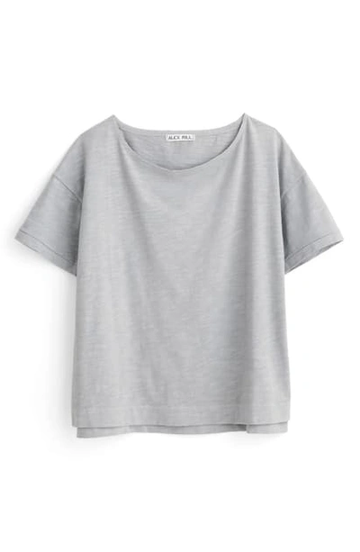 Alex Mill Slub Boxy Tee In Steel Gray