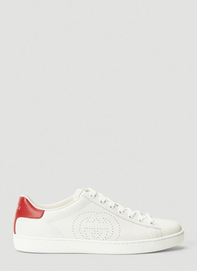 Gucci Ace Interlocking G Sneakers In White