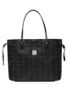 Mcm Medium Liz Reversible Visetos Shopper In Black