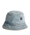 OFF-WHITE LOGO DENIM BUCKET HAT,15691484