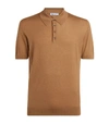 JOHNSTONS OF ELGIN CASHMERE-SILK POLO SHIRT,15695617