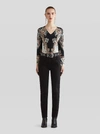 ETRO EMBROIDERED JEANS