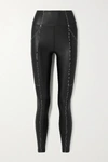 Heroine Sport Marvel Metallic High Waist Leggings In Black